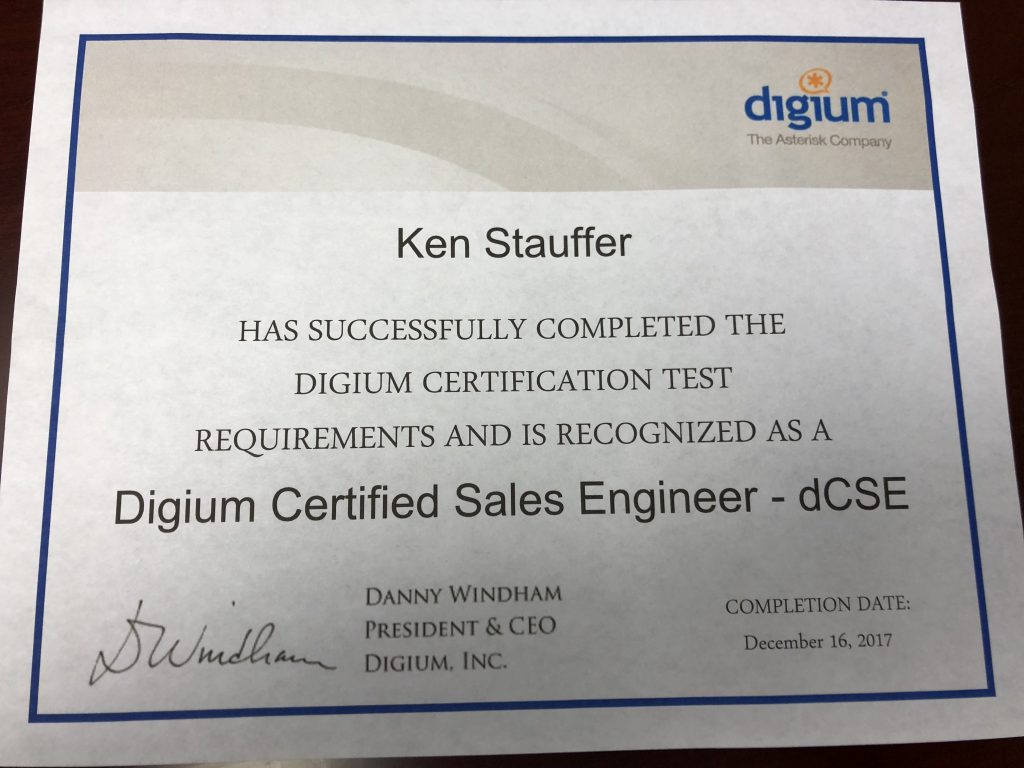 Stauffer Technologies, Digium Titanium partners