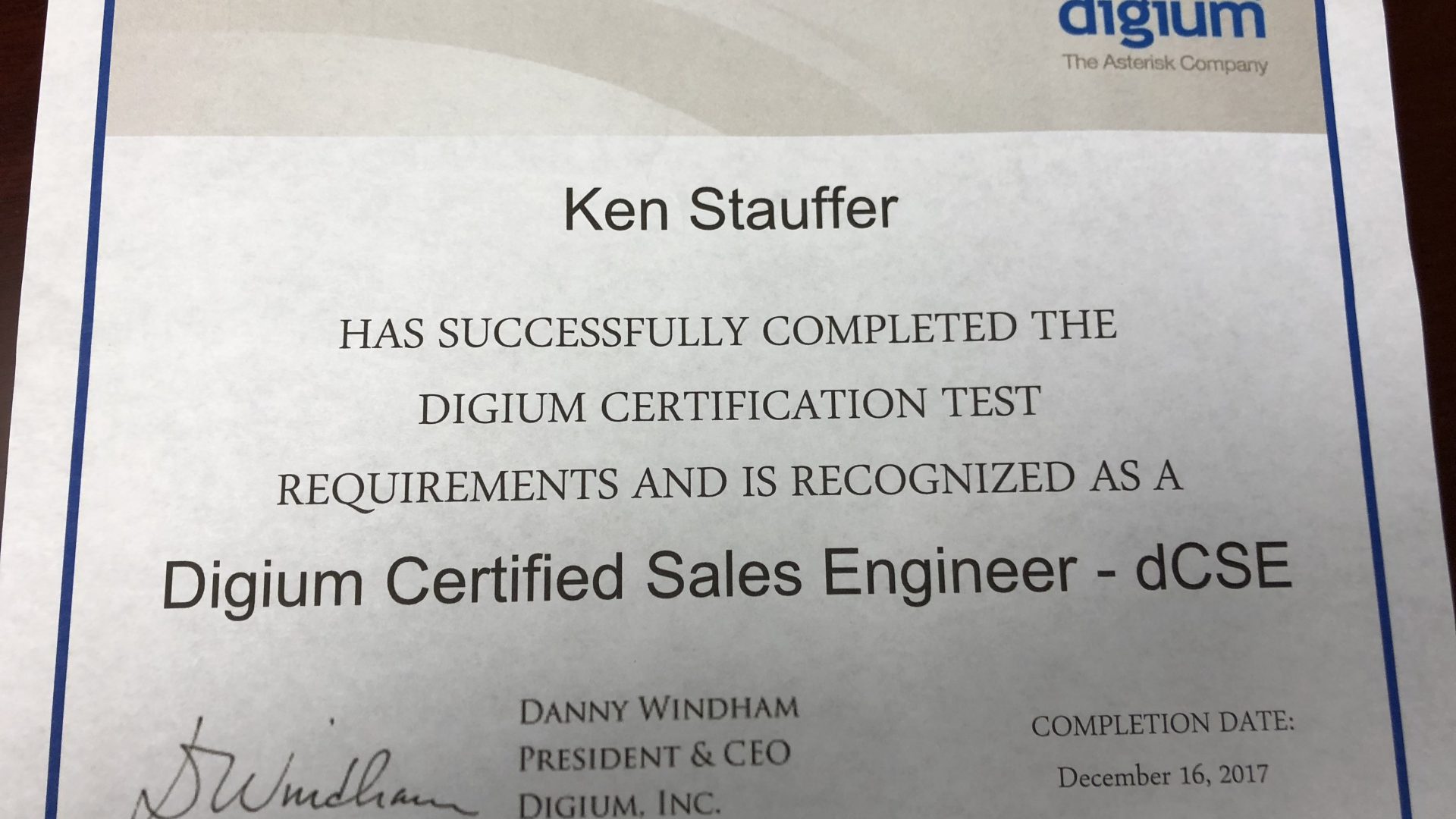 Stauffer Technologies, Digium Titanium partners